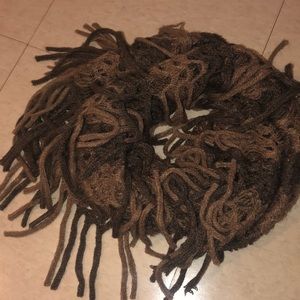 brown infinity scarf